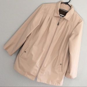 Beige London Fog Removable Fleece Lining Jacket